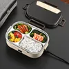 Dinware elektrische verwarmde lunchboxen roestvrijstalen isolatie Bento Box Camping Home Car Keep warm 1.2L 12V/220V