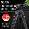 Monopods Xiletu XV193B 1.8M Professionnel Trépied vidéo non glissante en aluminium stable