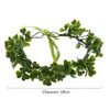 Fiori decorativi Flower Crown Crown Clover Abdormo Irish Shamrock Heads Accessori del festival Irlanda Festa Green