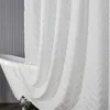 Shower Curtains Waterproof Curtain Breathable Blackout Cutting Flower Polyester Fabric Comfortable And Simple El Bathroom