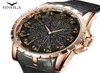 ONOLA brand unique quartz desinger watch man 2019 rose gold leather wristwatch fashion cusual waterproof Vine knight Relogio Masculino2094849