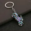 Keychains mignon imitation moto keychain créatif mini modèle de métal pendant de mode clés porte-clés accessoires