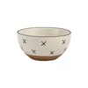 Bowls Frosted Japanese Creative Ceramic Dessert Bowl Breakfast Children's Small Hand-Painted Sässmak Norden Bordföreställningar