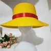 Вечеринка снабжает аниме Luffy Hat Cosplay Accessories аксессуары для реквизита мультфильм для взрослых унисекс -кепку