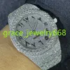 Unique Design Arabic Dial VVS1 Moissanite Hip Hop Personalized Diamond Customized Luxury Wrist Watch For Mens