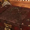 Storage Bags Antique Chinese Style Wooden Vintage Vanity Box Household Wedding Small Jewelry High-End Ornament With Lock