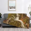 Coperte Sumpiro levriero Happy Brapse Calsa Coppa calda Morbida Flanna Flanella Whippet Dog Trow per letto Outdoor Divano