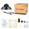 Intercom 6MP POE PTZ Security Camera Dome 3x optische zoom 2,88 mm menselijke voertuigdetectie ingebouwde microfoon video -bewakingscamera's IP66