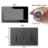 Sclounée de porte de porte de 43 pouces Visionneuse de porte numérique Caméra de Puphole Smart Electronic Peep Camera Wide Angle for Home Security with 32G SD TF Carte