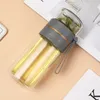 Water Bottles 350ml/400ml Glass Tea Infuser Bottle Separation Mug Double-Layer Portable Creative Cup Home Waterbottle