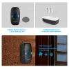 Sonnette de porte Kerui M523 Kit de porte de porte sans fil Bouton tactile imperméable 32 chansons coloré LED Light Home Sécurité intellige