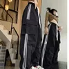 y2k kpop cargo pant 여자 드로우 스트링 포켓 넓은 다리 세련