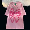 Y2K Clothes tshirts coréen mode American Retro Fried Street Femme Summer Summer INS HARAJUKU VOIE LOBE TIGNE DE COURT