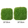 Fleurs décoratives 1pc 20x20 / 30x30cm réelle Free artificiel Fake Moss Moss Block Landscape Rockery Turf Plantes Plantes Home Garden Decoration