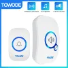 Türklingel Towode Home drahtlose Türklingel 433MHz Willkommen Freund Smart Doorbell 150meter Langstrecke 32 Songs 4 Level Volumes Tür -Chimes