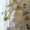 Vaser handgjorda medelstora temperatur keramiska vas slitstarka blommapanna icke-halkanläggningar frostad vardagsrum prydnad