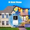 Smart smart smart wideodomofon bezprzewodowy wifi ir notury vision dzwonek dwukierunkowy dzwonek áudio Inteligentny domowy zdalny domofon