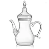 Wine Glasses Heat Resistant Clear Borosilicate Glass Arabic Turktsh French Moroccan Teapot Set With Infuser 1000ml