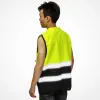 Kläder S/M/L Hög synlighet Hivis Safety Vest Reflective Driving Jacket Night Security Waistcoat med fickor för arbetskörning
