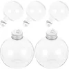 Vases Christmas Spherical Bottle Portable Clear Bottles Milk Bulb Shaped Airtight Juice Outdoor Iced Coffee Travel Empty Ornaments
