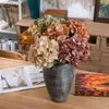 Decorative Flowers Artificial Realistic Simulated Hydrangea Fade-resistant Flower For Home Weddings Decor Fake Plant