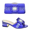 Dress Shoes Fashion African Women Royal Wedding Party And Bag To Match With Shinning Crystal Style Set Heels