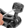 Monopods 360 Articulating Magic Arm Double 1/4" Screw / Tripod Adapter Ball Head Crab Clamp Led Light Field Monitor Camera Stand Bracket