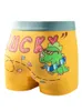LJMOFA 4PCS Kids Boys Underwear Cartoon Dinosaur Design Childrens Shorts Trosor Bomull Mjuka småbarn Boxare underbyxor B302 240329
