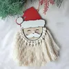 Party Decoration Funny Wooden Double Jingle My Bell Pendant Gift Christma Decorations Santa BuHoliday Tree Ornament Front Door Decor