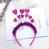 Party Decoration 9 Heart Pannband Alla hjärtans dag Hårband Happy Valentine Decor för Lovers Bride To Be Bridal Shower Hair Wedding