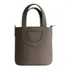 High definition leather designer bag Handmade wax line in the loop pig nose vegetable basket bag leather bucket bag handbag