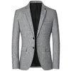 Blazer Men Fashion Slim Casual Abita Casuali Coate Solid Business Business Stuite Mens Blazer Tops Brand Mens Clothing 240401