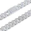 New Bubble Chain Cuban Chain Hip Hop Rap with Diamond Embedding Full Diamond Men's Cuban Chain