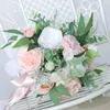 装飾的な花ウェディングブーケブライダルブーケッツ花嫁を保持する花の花嫁介添人の装飾