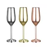 Vinglas i 200 ml Champagne Flute Stemware Dekorativ dricker handblåst elegant bägare för mittstycken