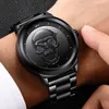 87 LIGE Personnalisé Skull 3d Men's Quartz Fashion Fashion Imperproof Watch 66