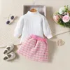 Ensembles de vêtements 2 pièces ensemble Fall Toddler Girl Vêtements coréens Tenue de coré