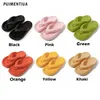 Tofflor 4,5 cm flip flops kvinnor moln eva mjuka sandaler 2024 tjocka sulade vävda designer skor hem non-slip strand glider