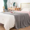 Одеяла настоящий летний вязаный шерстяной одеяло для кровать кушет