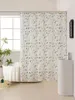 Shower Curtains 1 Piece Of Small Fresh Flower Series Waterproof Curtain Suitable For Bathrooms