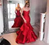 2018 Novos vestidos de baile de baile vermelhos sexy sem cinto de renda traseira traseiro
