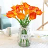 Fleurs décoratives 10pcs mini réel touch calla lily artificiel pu mariage fête bouquet home flower décoration flore accessoire