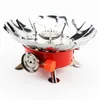 Portable Windproof Camping Stove Gas Stainless Steel Outdoor Stove Camping Cooking Stove for BBQ/Fishing, Camping Accessories