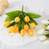 Dekorative Blumen 32 cm künstlicher Tulpenstrauß mit 9 falschen Köpfen Hochzeit Home Dekoration