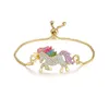 2024 new unicorn all jewelry ring bracelet necklace earrings color pony suit jewelry clothes accessories holiday gifts