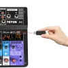 Accessoires Teyun A6 Mélangez 6 canaux Blustooth Mobile USB Record Playback 48V Phanton Power Enting Audio Mixer