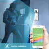 Дверные звонки Tmezon Wi -Fi Video Doorphone 7 -дюймовый сенсорный экран с 1080p проводной дверной звонок 3 в IN1 приложение/ карта смахивание/ монитор Tuya