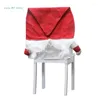 Campa de cadeira 2pcs Santa Hat Dining Christmas Capa para o ano 2024 Decor c9ga