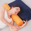 Pillow 50/60cm Waterproof PU Leather Lumbar Cylindrical Neck Pad Oil Wax Sofa Foot Cervical Vertebra