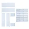 Tools Dominoes Epoxy Resin Mold Dominoes Storage Box Jewelry Case Holder Casting Silicone Mould Diy Crafts Jewelry Domino Tiles